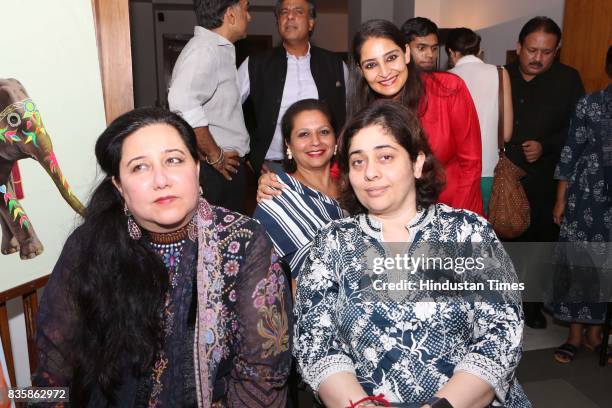 Natasha Nanda during the launch of businesswoman Priti Paul's debut book, that aims at teaching alphabet in an Indian way, at French Embassy, on...