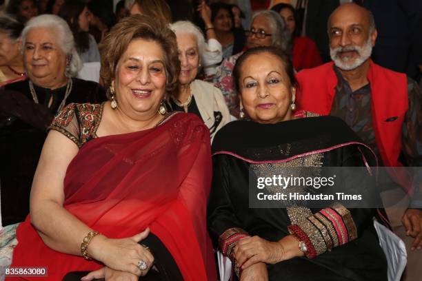 Shirin Paul during the launch of businesswoman Priti Paul's debut book, that aims at teaching alphabet in an Indian way, at French Embassy, on August...