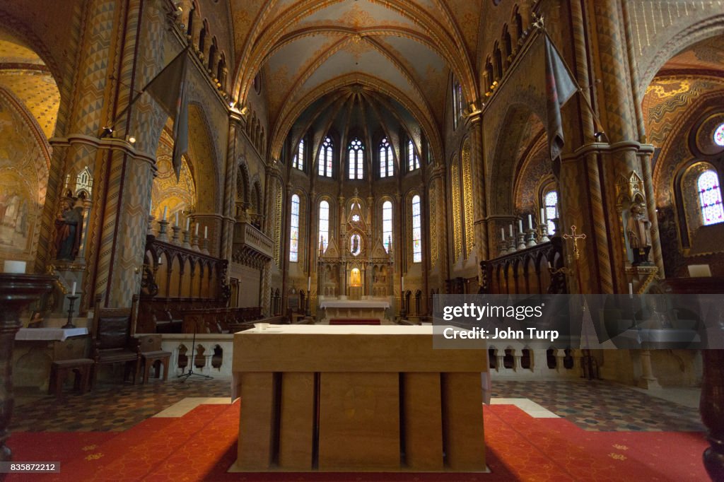 Interior of Matthias Church Budapest