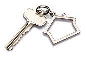 House Key with Clipping Path