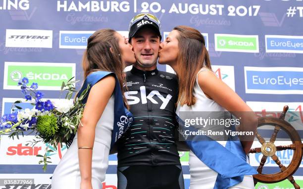 22nd Euroeyes Cyclassics 2017 Podium / Elia VIVIANI / Celebration / Hamburg - Hamburg / Vattenfall Cyclassics /