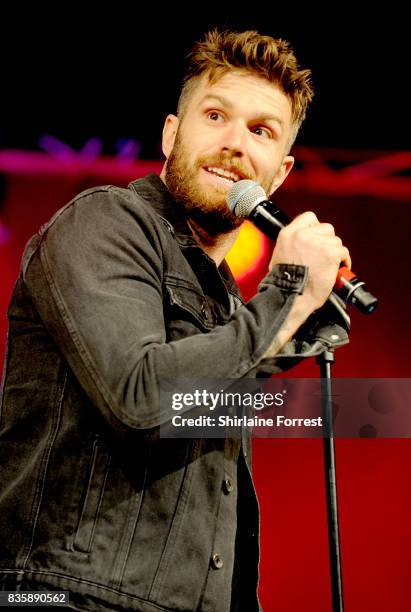 Joel Dommett performs live on stage during V Festival 2017 at Weston Park on August 20, 2017 in Stafford, England.