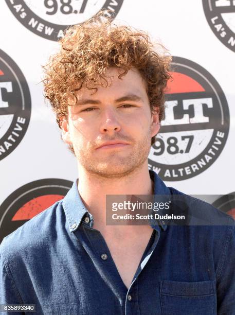 Singer Vance Joy attends the Alt 98.7 Summer Camp concert at Queen Mary Events Park on August 19, 2017 in Long Beach, California.