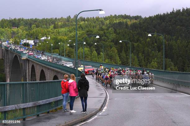 3rd Ladies Tour Of Norway 2017 / Stage 3 Landscape / Peloton / start / Bridge / Svinesund - Halden / Women / TON /