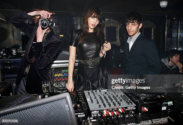 Daisy Lowe djs at the after party for the MTV Europe Music Awards on November 6, 2008 in Liverpool, England.