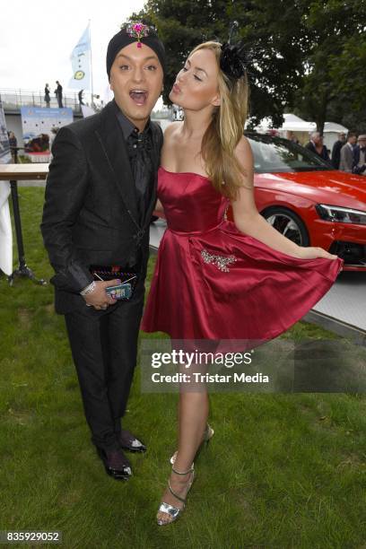 Julian F. M. Stoeckel and Anne Julia Hagen during the Audi Ascot Race Day 2017 on August 20, 2017 in Hanover, Germany.