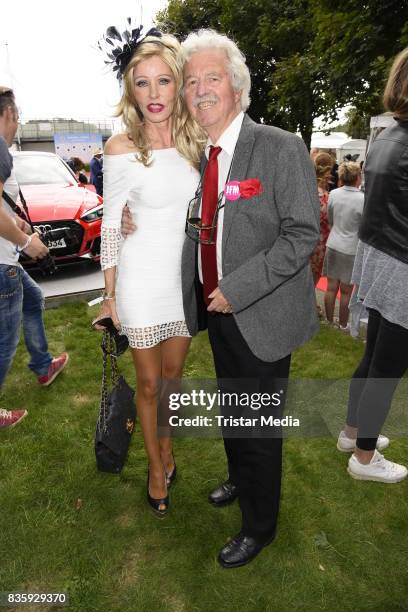 Gisela Muth and her husband Hans-Georg Muth during the Audi Ascot Race Day 2017 on August 20, 2017 in Hanover, Germany.