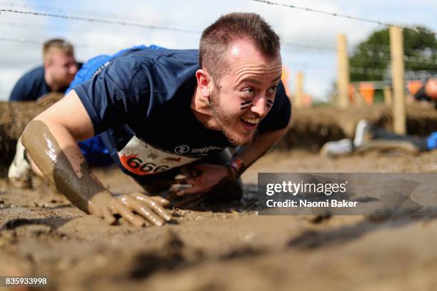 Competitor during the 2017 Tough Mudder South West at Badminton Estate on August 20, 2017 in Cirencester, England.