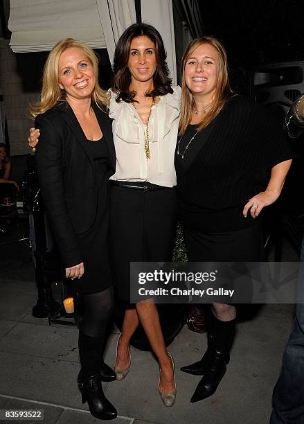 Producers Michelle Chydzik Sowa, Nathalie Marciano and Jennifer Kelly attend the 26 Films AFM party for the film "Inhale" at the Viceroy Hotel on...