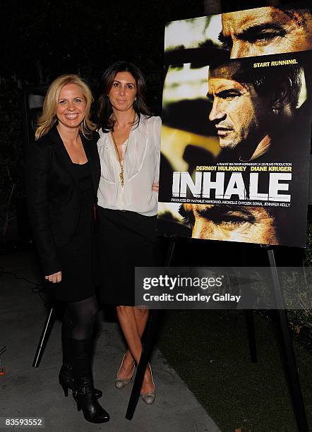 Producers Michelle Chydzik Sowa and Nathalie Marciano attend the 26 Films AFM party for the film "Inhale" at the Viceroy Hotel on November 6, 2008 in...