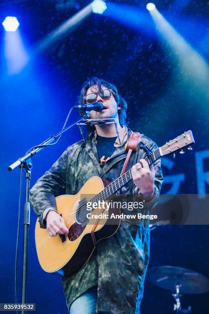 Conor Oberst performs on the Mountain stage during day 4 at Green Man Festival at Brecon Beacons on August 20, 2017 in Brecon, Wales.