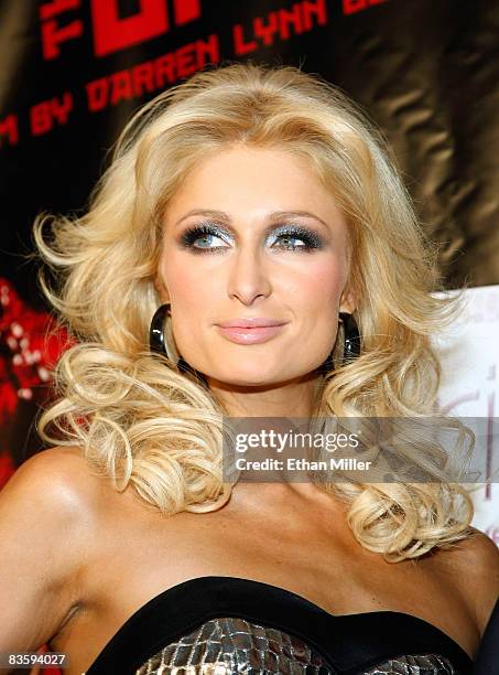 Paris Hilton arrives at a special screening of the Lionsgate film, "Repo! The Genetic Opera" at the Planet Hollywood Resort & Casino November 6, 2008...