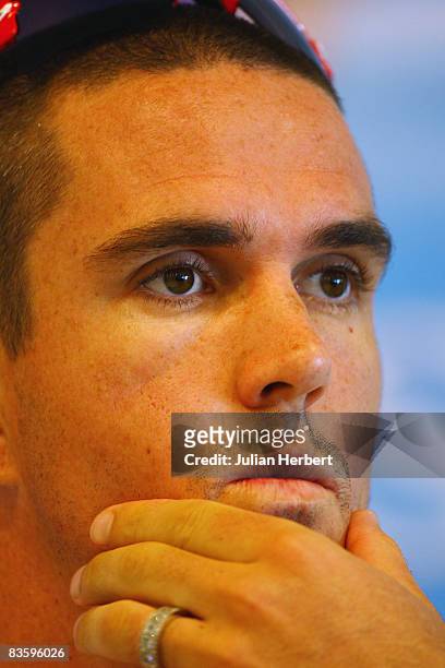 England cricket team captain Kevin Pietersen speaks at a press conference at The Brabourne Stadium on November 7 in Mumbai , India.