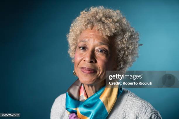 American critic Margo Jefferson attends a photocall during the annual Edinburgh International Book Festival at Charlotte Square Gardens on August 20,...