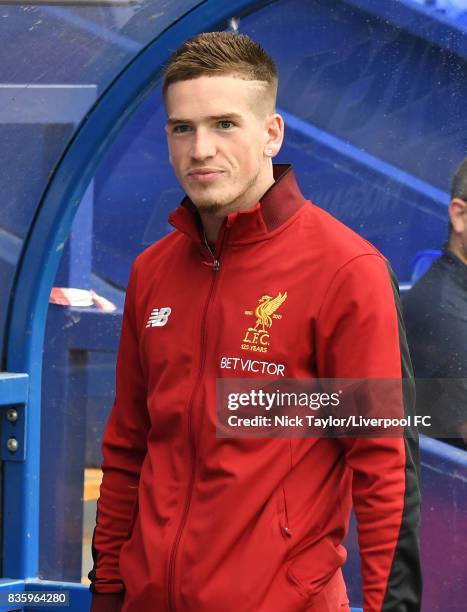 Ryan Kent of Liverpool after the Liverpool v Sunderland U23 Premier League game at Prenton Park on August 20, 2017 in Birkenhead, England.