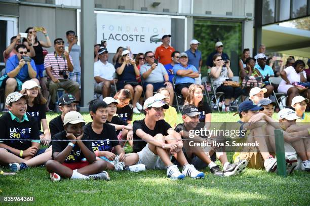 And City Parks Foundation host youth golf clinic with PGA TOUR Player, Daniel Berger on August 20, 2017 in New York City.