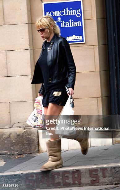 Actress Peta Wilson is seen walking in Woollahra on October 30, 2008 in Sydney, Australia.