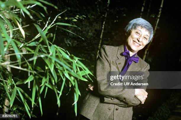 Author Han Suyin poses on the 28th of October 1986 while in Paris,France to promote her book.