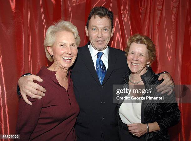 Heather Grant, host W. Bruce C. Bailey and Judy Campbell attend the reception hosted by W. Bruce C. Bailey in honour of artist Kent Monkman at Bailey...