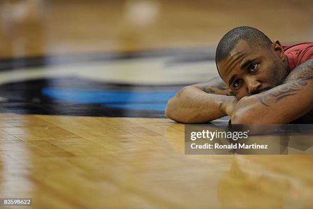 Guard Mo Williams of the Cleveland Cavaliers before play against the Dallas Mavericks on November 3, 2008 at American Airlines Center in Dallas,...