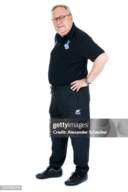 Dr. Claus Petsch of MSV Duisburg poses during the Allianz Frauen Bundesliga Club Tour at MSV Duisburg on August 17, 2017 in Duisburg, Germany.