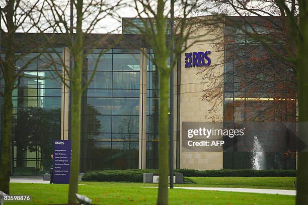 The headquarters of the Royal Bank of Scotland are pictured in Gogarburn, near Edinburgh, on November 7, 2008. The UK's largest mortgage lenders...