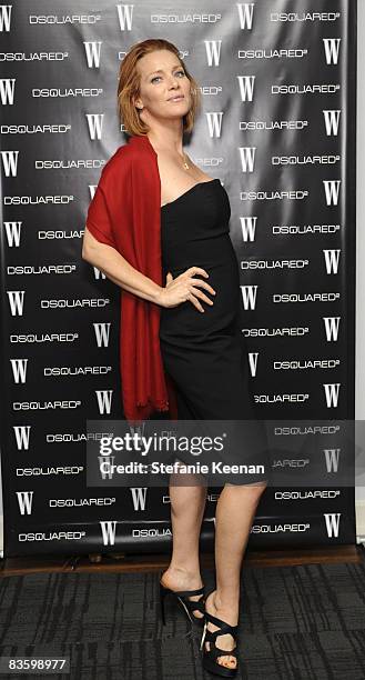 Angela Featherstone attends The Dsquared2 and W Event at Chateau Marmont Penthouse 64 on November 6, 2008 in Los Angeles, California.