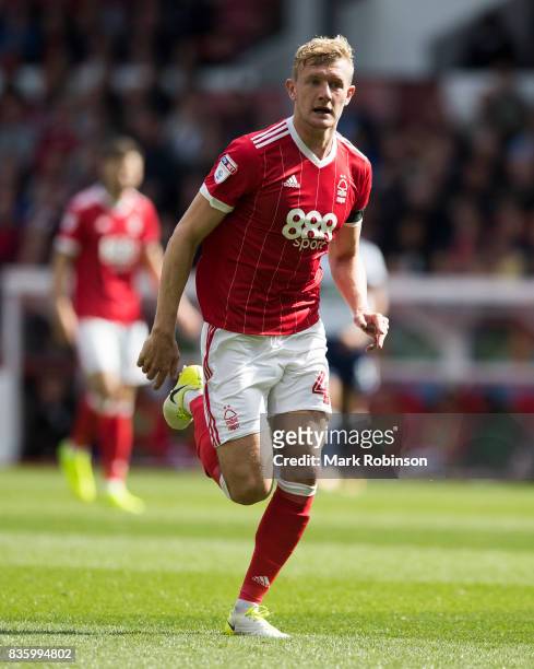 Joe Worrall of Nottingham Forest during the Sky Bet Championship match between Nottingham Forest and Middlesbrough at City Ground on August 19, 2017...