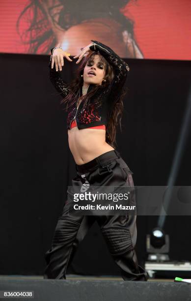 Camila Cabello performs during Day Two of 2017 Billboard Hot 100 Festival at Northwell Health at Jones Beach Theater on August 20, 2017 in Wantagh...