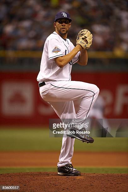 World Series: Tampa Bay Rays David Price in action, pitching vs Philadelphia Phillies. Game 2. St. Petersburg, FL CREDIT: Bob Rosato