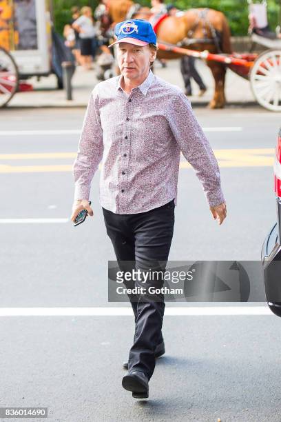Comedian Bill Maher is seen in Midtown on August 20, 2017 in New York City.