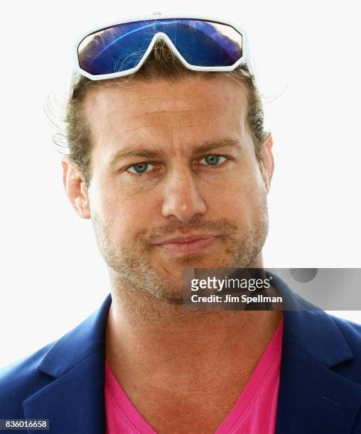 Superstar Dolph Ziggler attends the WWE Superstars Surprise Make-A-Wish Families at One World Observatory on August 19, 2017 in New York City.