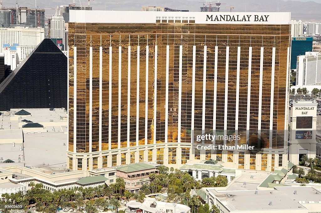 Aerial Views Of Las Vegas Casinos