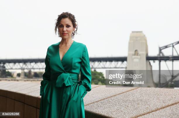 Tina Arena poses during the cast announcement for the upcoming production of EVITA at Sydney Opera House on August 21, 2017 in Sydney, Australia.