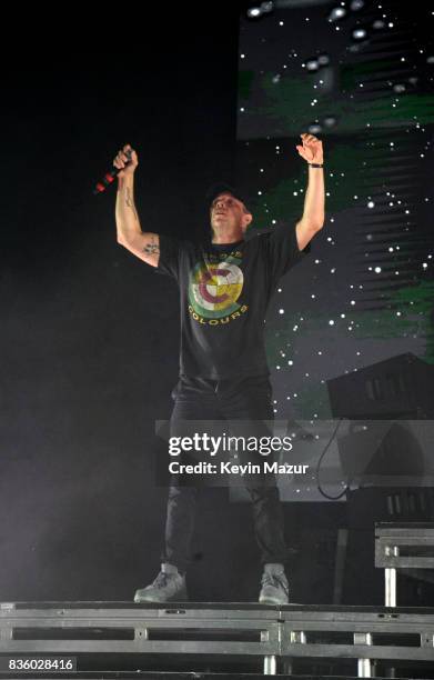 Diplo of the band Major Lazer performs during Day Two of 2017 Billboard Hot 100 Festival at Northwell Health at Jones Beach Theater on August 20,...