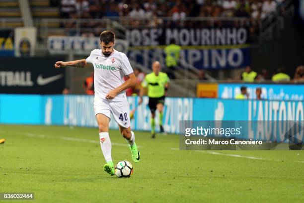 Nenad Tomovic of ACF Fiorentina in action during the Serie A match between FC Internazionale and ACF Fiorentina. Internazionale Fc wins 3-0 over ACF...