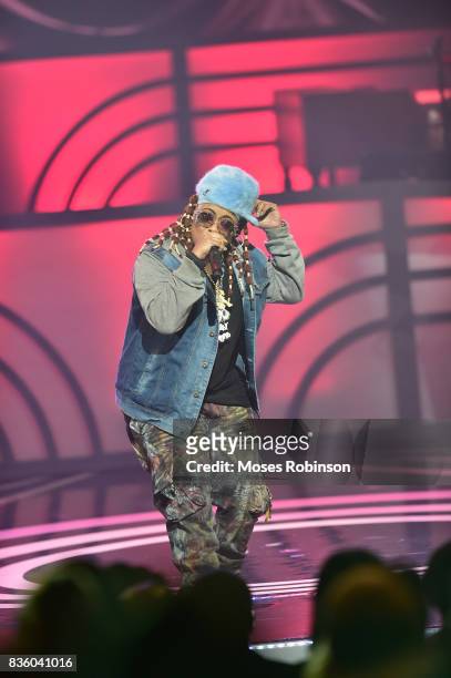 Rapper Da Brat performs onstage at the 2017 Black Music Honors at Tennessee Performing Arts Center on August 18, 2017 in Nashville, Tennessee.