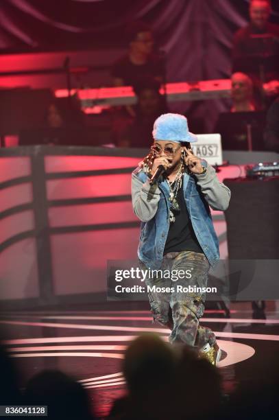 Rapper Da Brat performs onstage at the 2017 Black Music Honors at Tennessee Performing Arts Center on August 18, 2017 in Nashville, Tennessee.