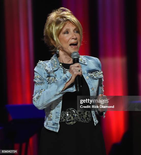 Singer/Songwriter & 50 year member of The Opry Jeannie Seely performs during Grand Ole Opry Total Eclipse 2017 Special Sunday Night Show at Grand Ole...