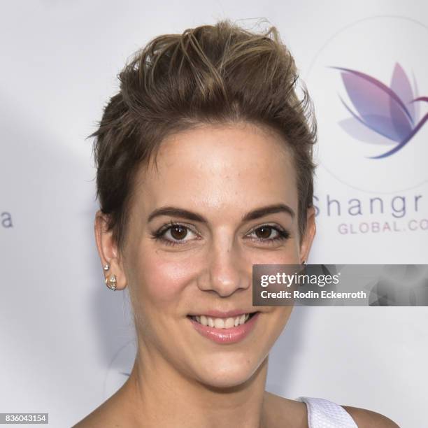 Shelley Parker attends the ShangriLa global launch and pop-up store on August 20, 2017 in Beverly Hills, California.
