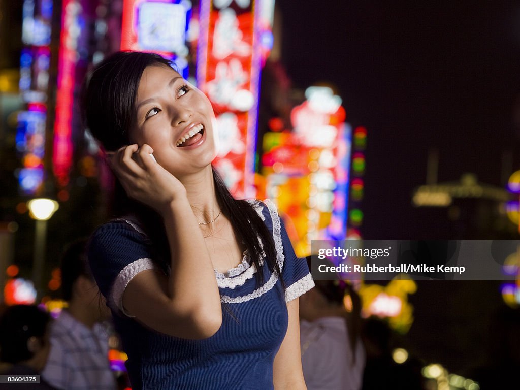 Woman with a cell phone