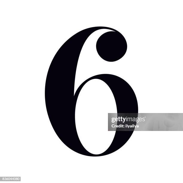 Number Six Print Design High-Res Vector Graphic - Getty Images