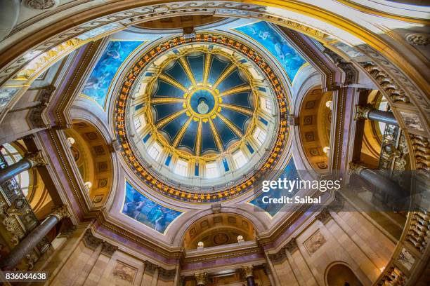 inside minnesota state capitol - saint paul stock-fotos und bilder