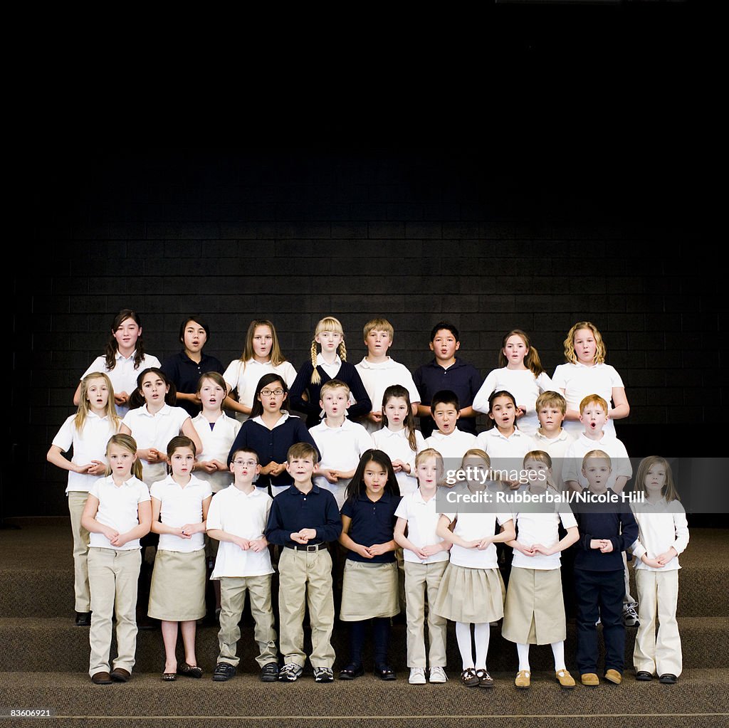 Children in a choir