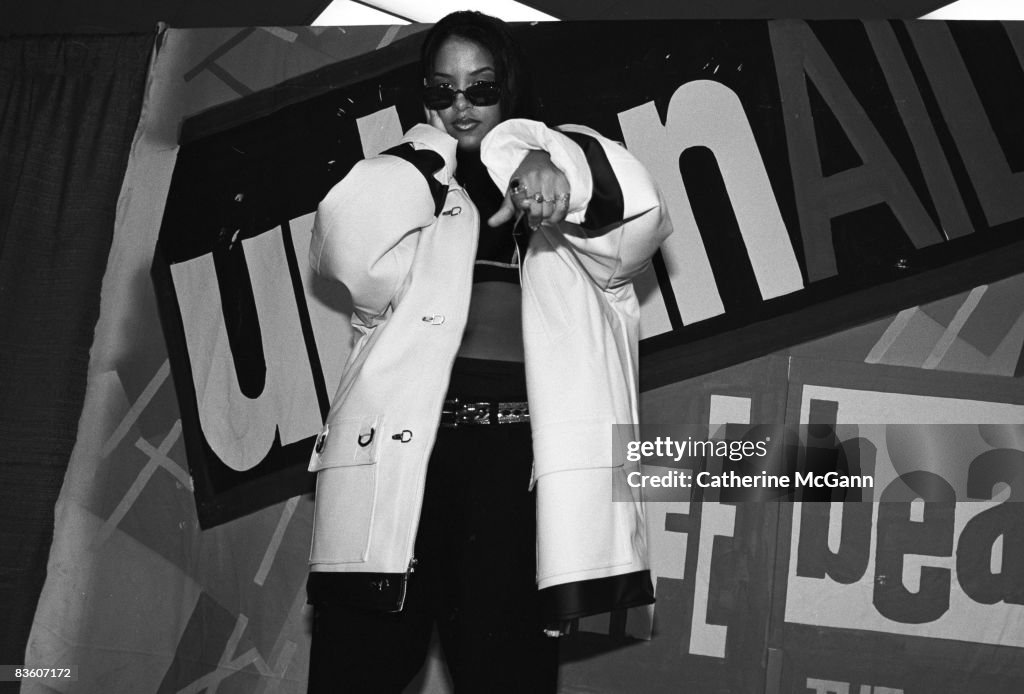 Aleah R&b Singer American R&B singer Aaliyah, aka Aaliyah Dana Houghton poses for a ...