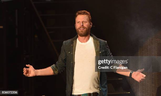 Dierks Bentley performs during his 'What The Hell' world tour at Shoreline Amphitheatre on August 20, 2017 in Mountain View, California.