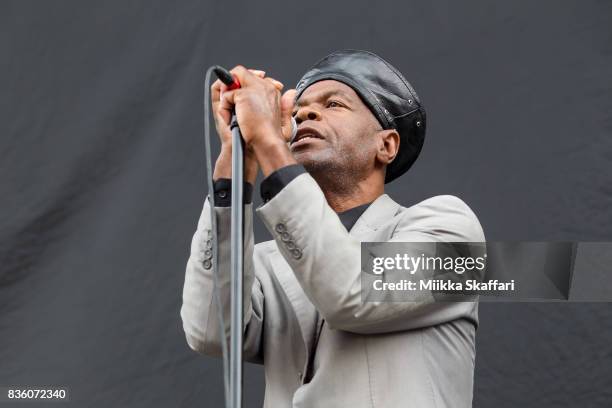 Vocalist Arthur 'Gaps' Hendrickson of The Selecter performs at The Greek Theater on August 20, 2017 in Berkeley, California.