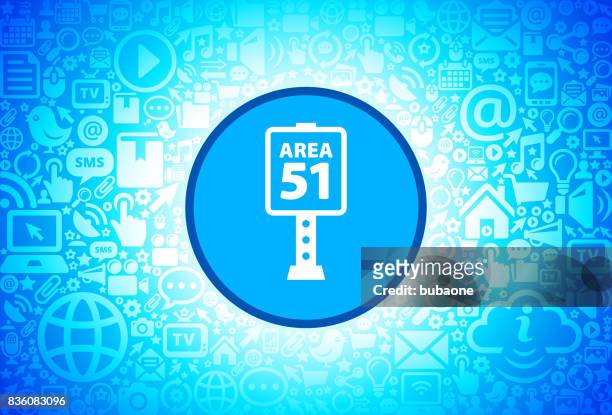 illustrations, cliparts, dessins animés et icônes de icône de la zone 51 signe sur fond de technologie internet - area 51