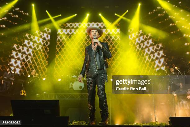 Matt Goss from Bros performs at The O2 Arena on August 20, 2017 in London, England.