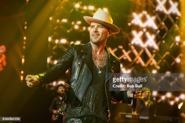 Matt Goss from Bros performs at The O2 Arena on August 20, 2017 in London, England.